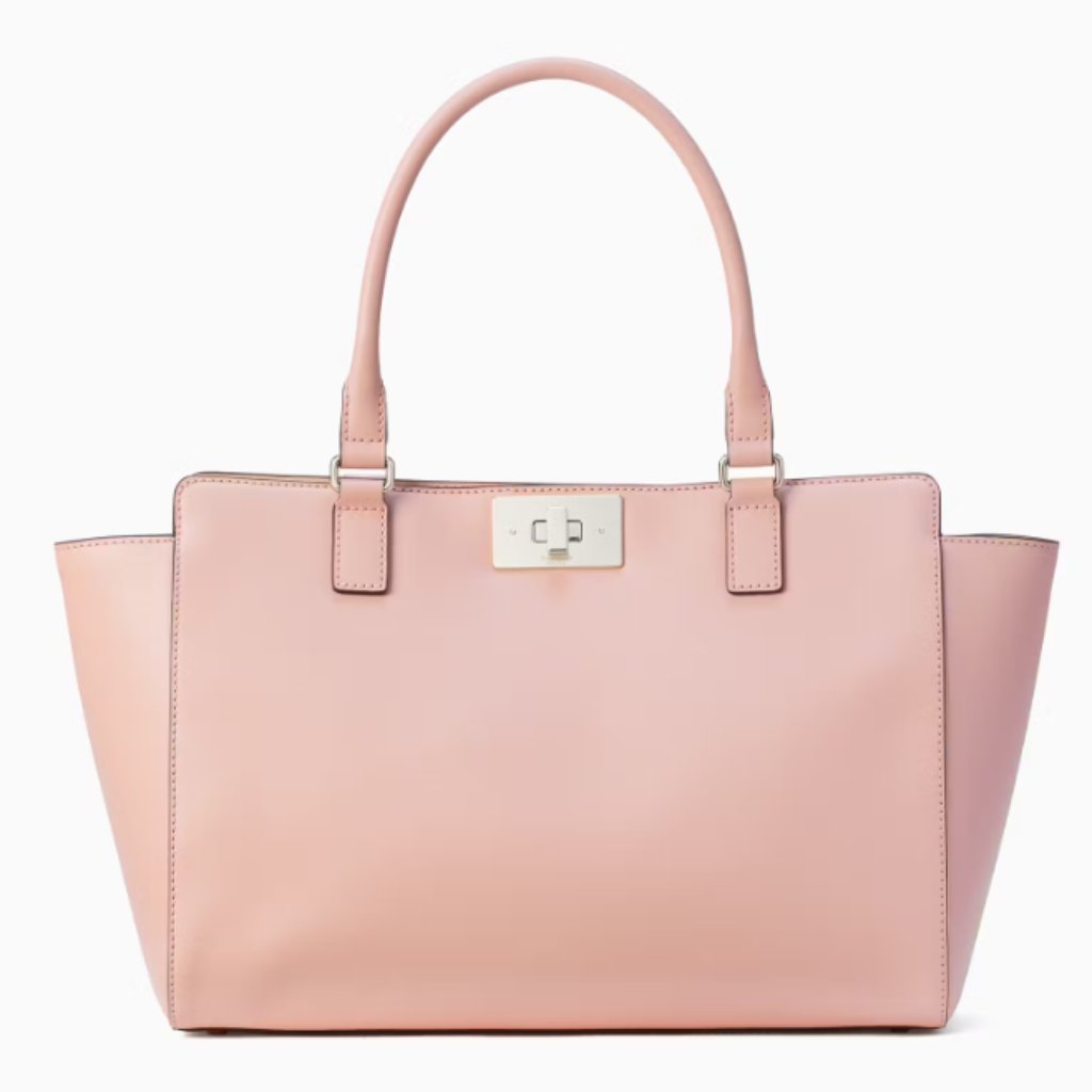 Kate Spade Kelsey Orchard Valley Smooth Rosy Cheeks Tote In Blush Pink